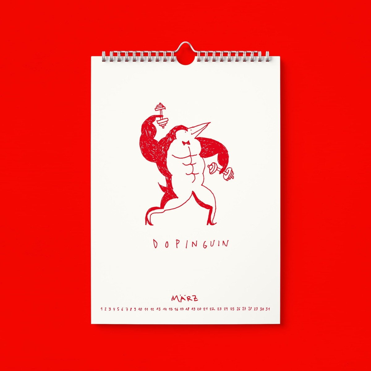 "Ich glaub ich Spinnguin! Schon 2026?!" Kalender by Gianluca Scigliano
