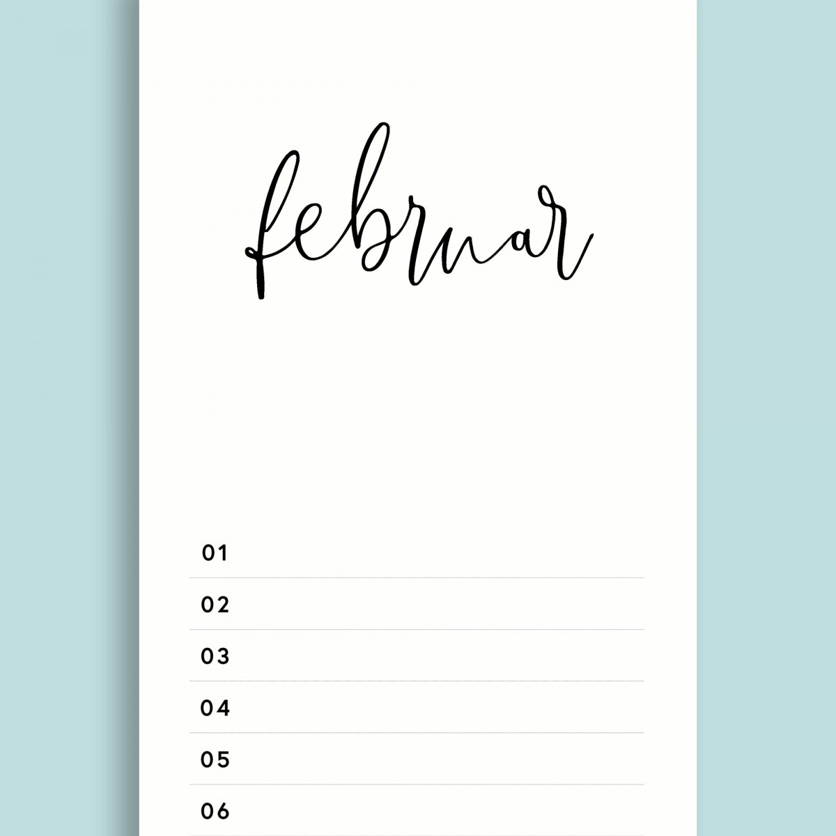 Geburtstagskalender Nr. 03 / immerwährend / frau rippe