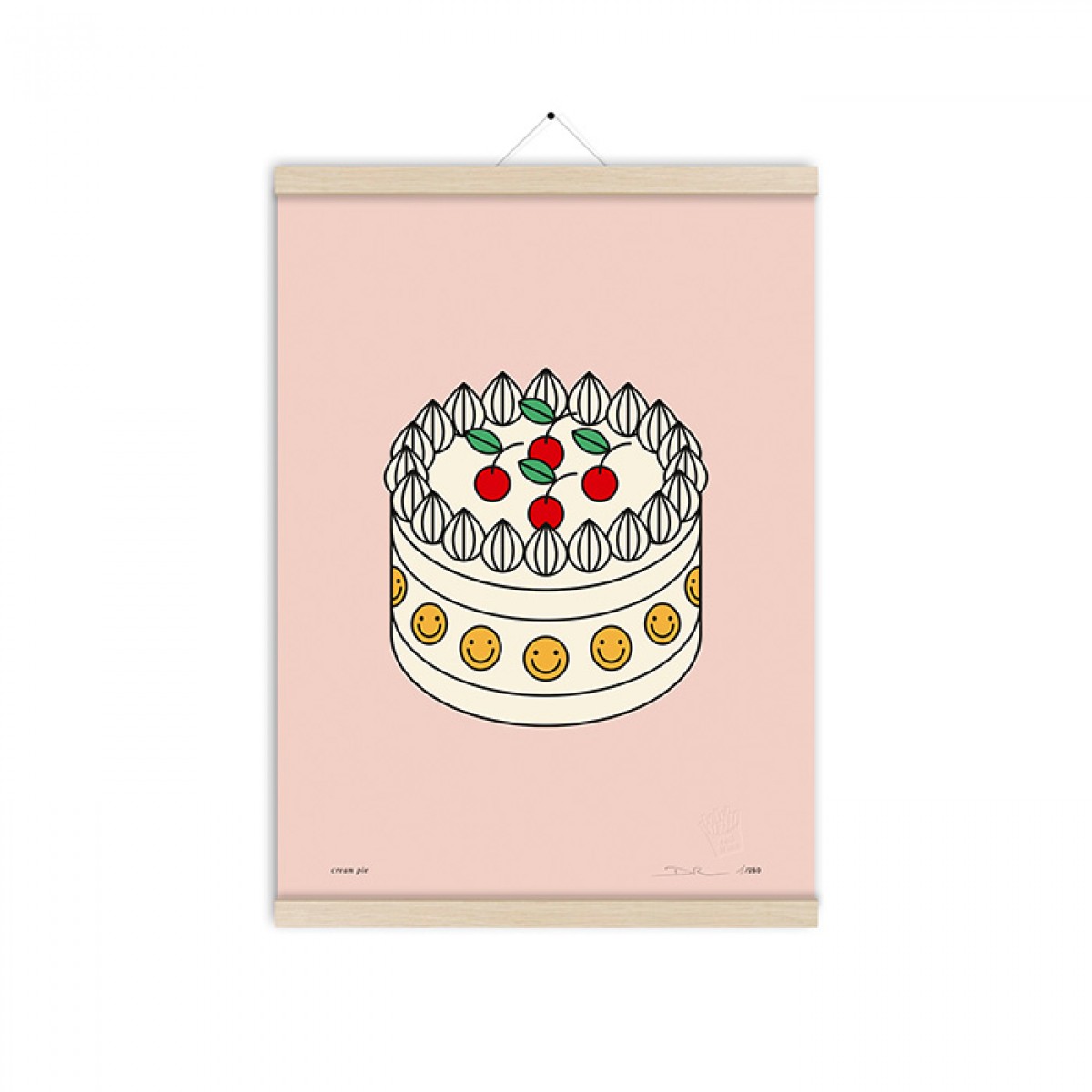 redfries cream pie a3 – Kunstdruck DIN A3