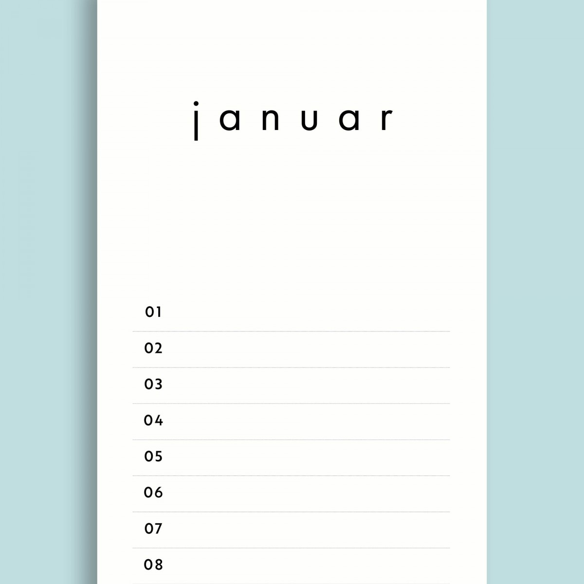 Geburtstagskalender Nr. 04 / immerwährend / frau rippe