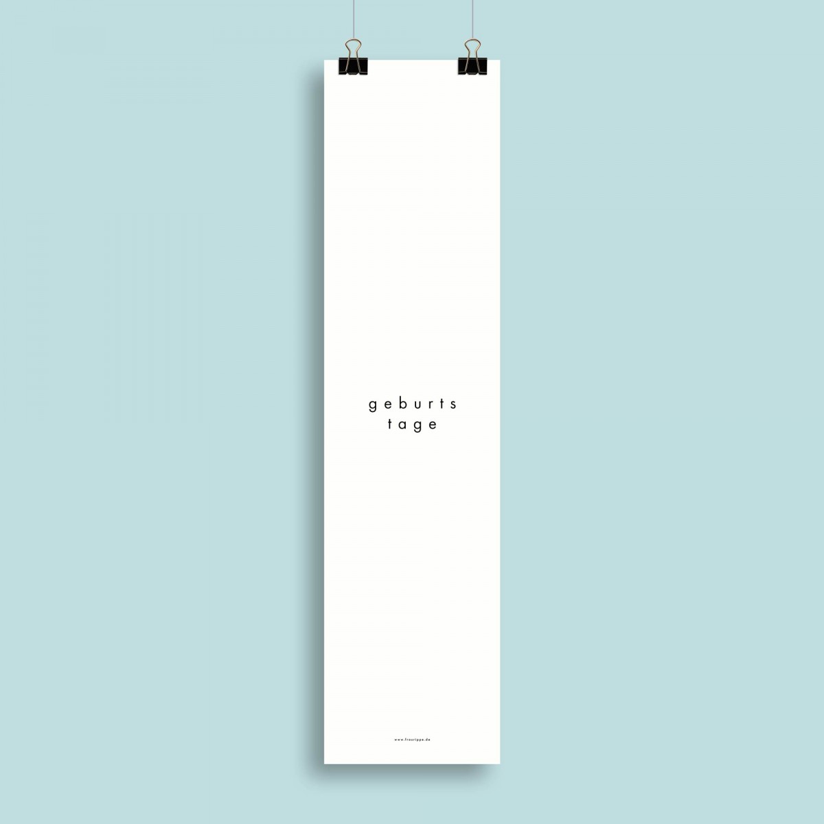 Geburtstagskalender Nr. 04 / immerwährend / frau rippe