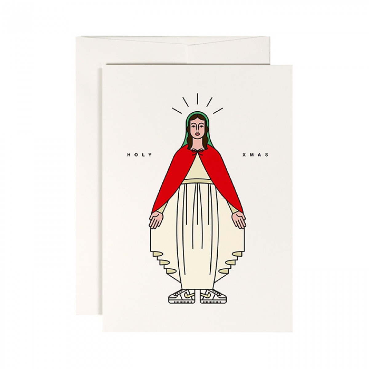 redfries holy mary – Klappkarte DIN A6 mit Umschlag, 3 Stück, Weihnachten