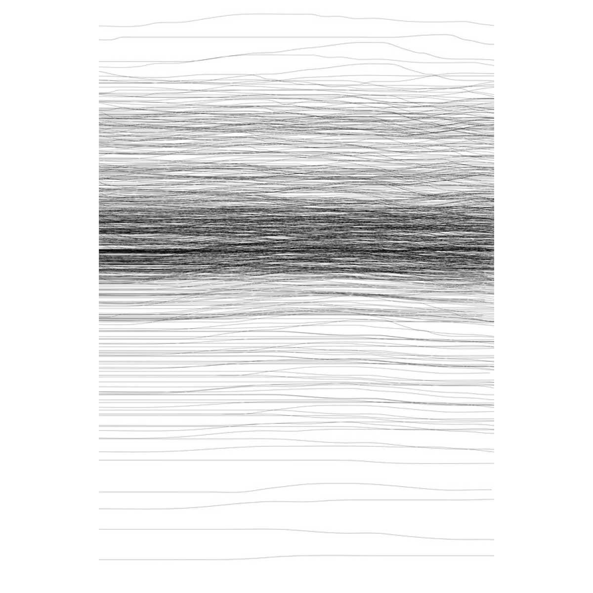 nahili ARTPRINT/POSTER "change" DIN A3 Linien - Grafik in Schwarz-Weiß