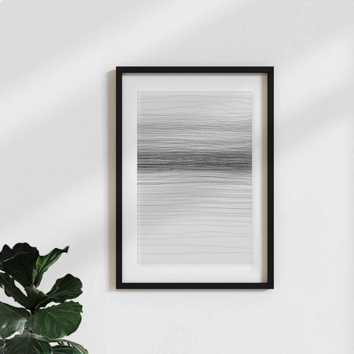 nahili ARTPRINT/POSTER "change" DIN A3 Linien - Grafik in Schwarz-Weiß
