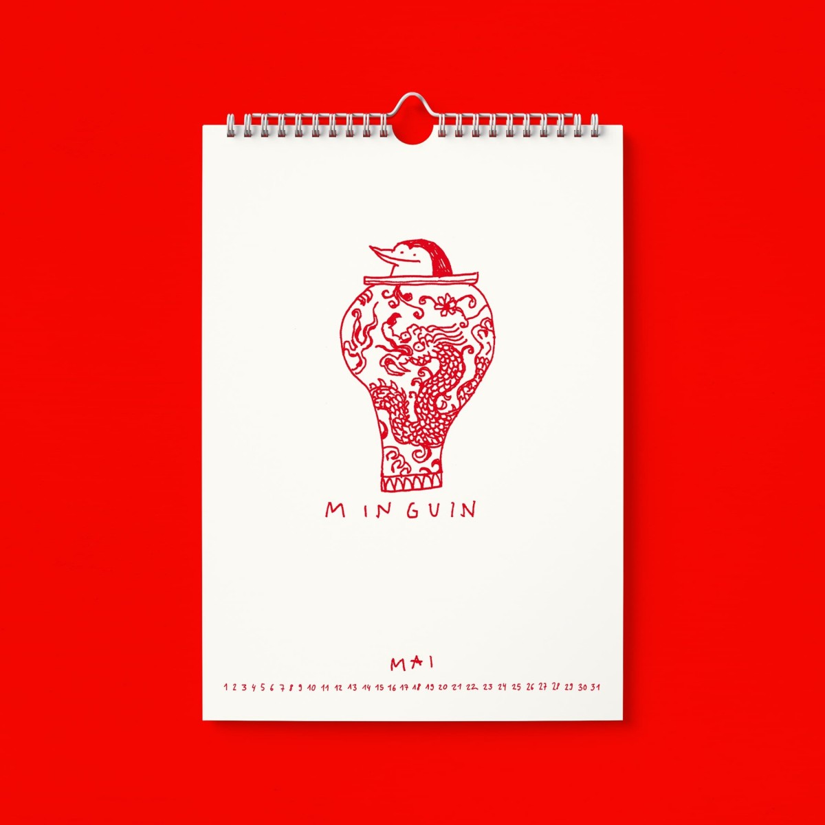 "Ich glaub ich Spinnguin! Schon 2026?!" Kalender by Gianluca Scigliano