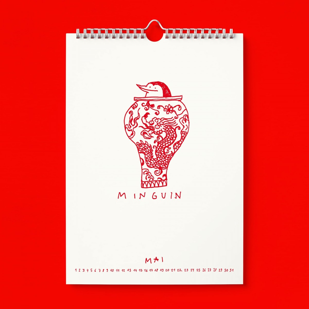 "Ich glaub ich Spinnguin! Schon 2026?!" Kalender by Gianluca Scigliano