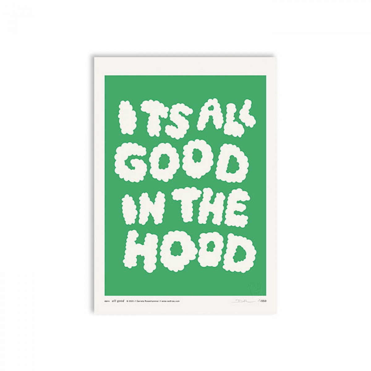 redfries all good green – Kunstdruck DIN A4