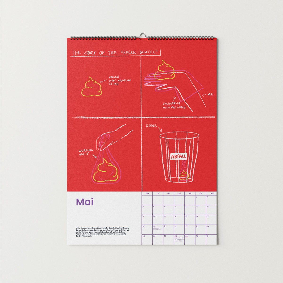 Girls in Motion Kalender 2026 - DIN A4 - 365 Tagen voller Gleichberechtigung, Female Empowerment & Vielfalt