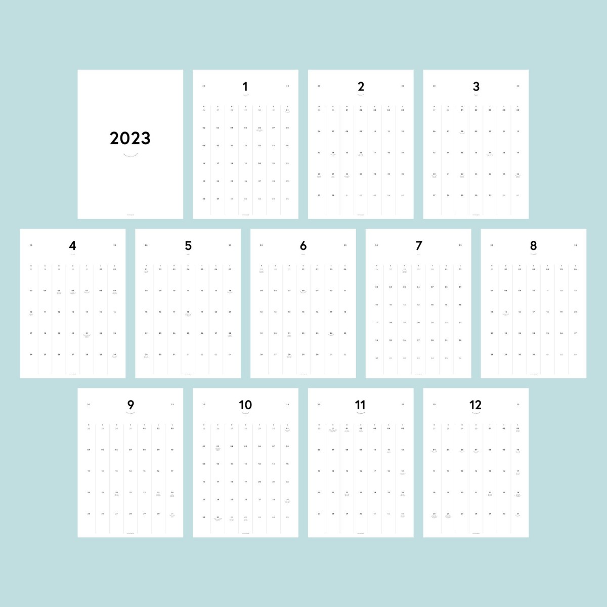 A3 Monatskalender Nr. 06 / ab sofort / frau rippe