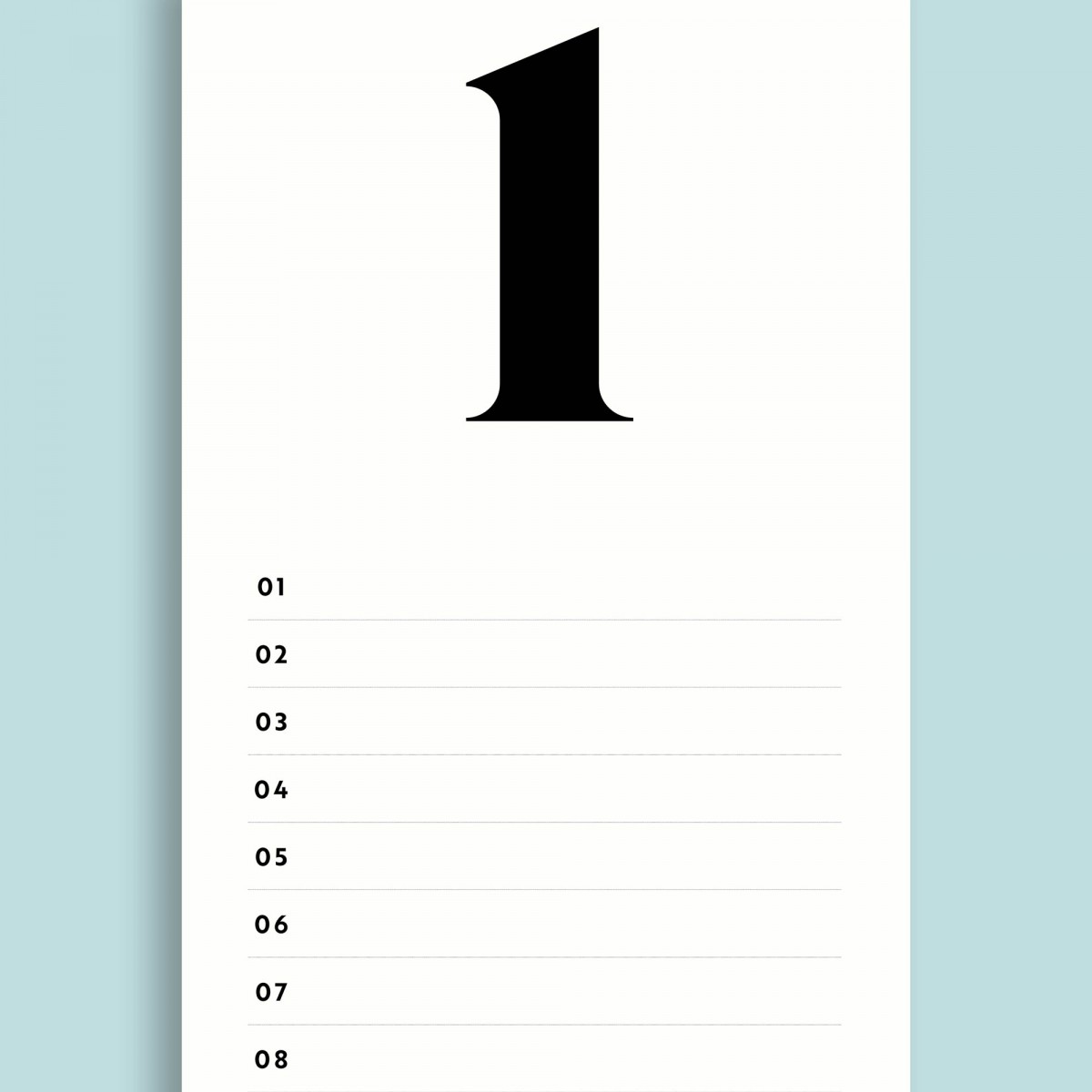 Geburtstagskalender Nr. 06 / immerwährend / frau rippe