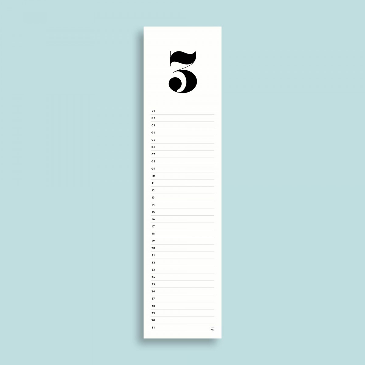 Geburtstagskalender Nr. 06 / immerwährend / frau rippe
