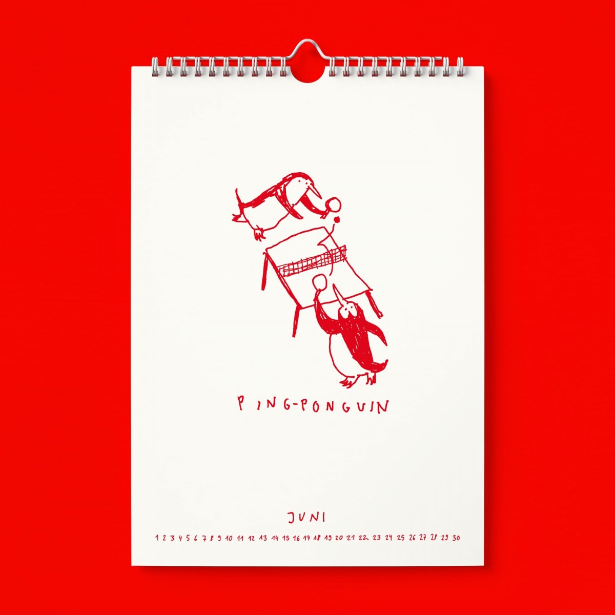 "Ich glaub ich Spinnguin! Schon 2026?!" Kalender by Gianluca Scigliano