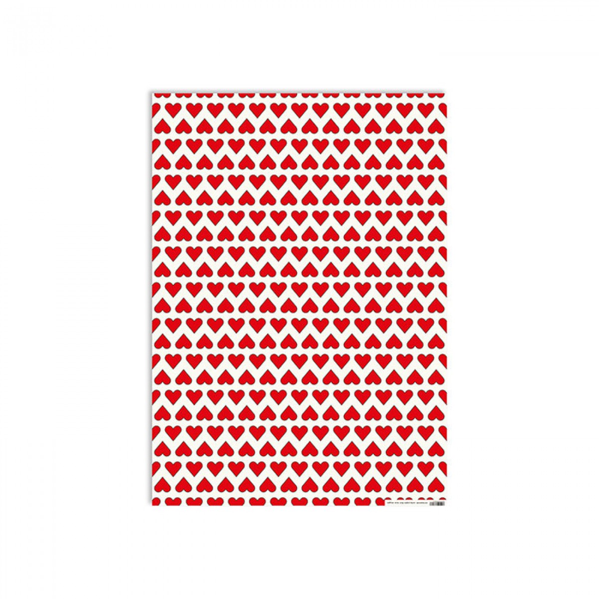 redfries wrap confetti hearts - 6 Bögen Geschenkpapier 