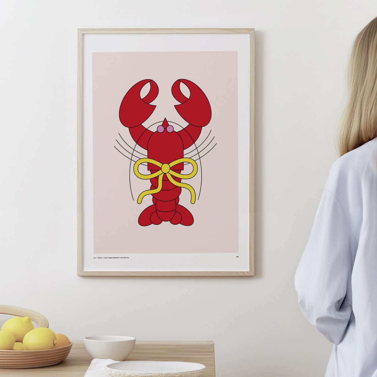 redfries lobster – Kunstdruck DIN B2