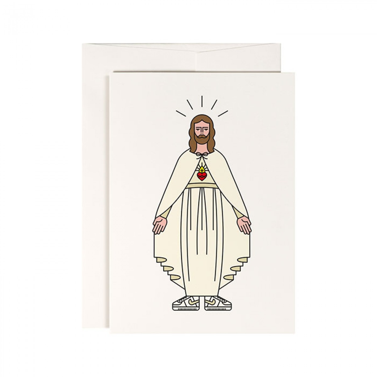 redfries hello jesus – 4 Stück Grußkarten Weihnachten, Kommunion, Firmung