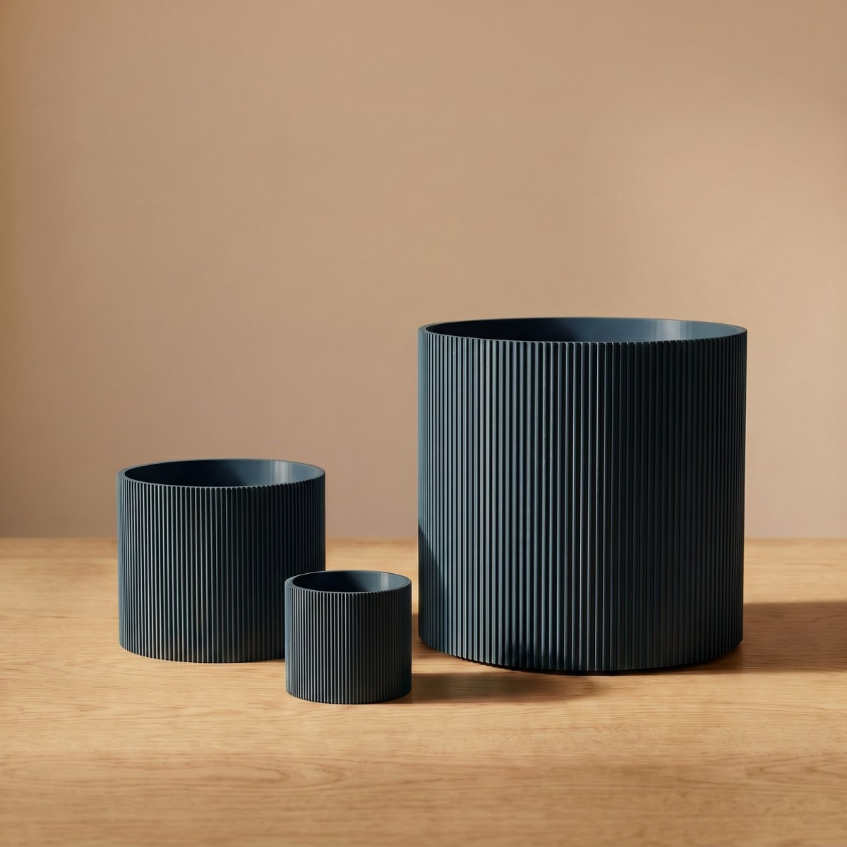 Lined Übertopf mittel – 3D-gedruckt