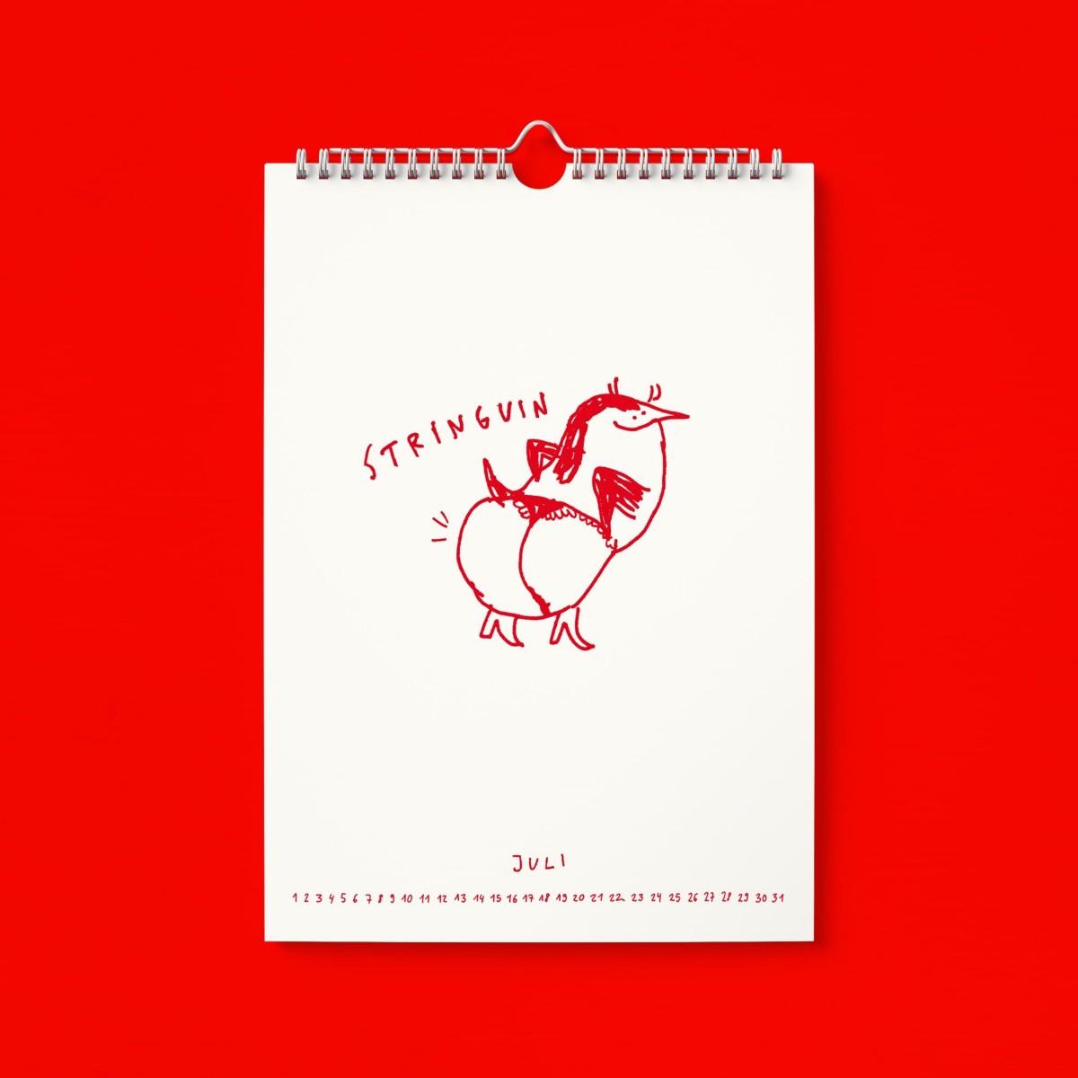 "Ich glaub ich Spinnguin! Schon 2026?!" Kalender by Gianluca Scigliano