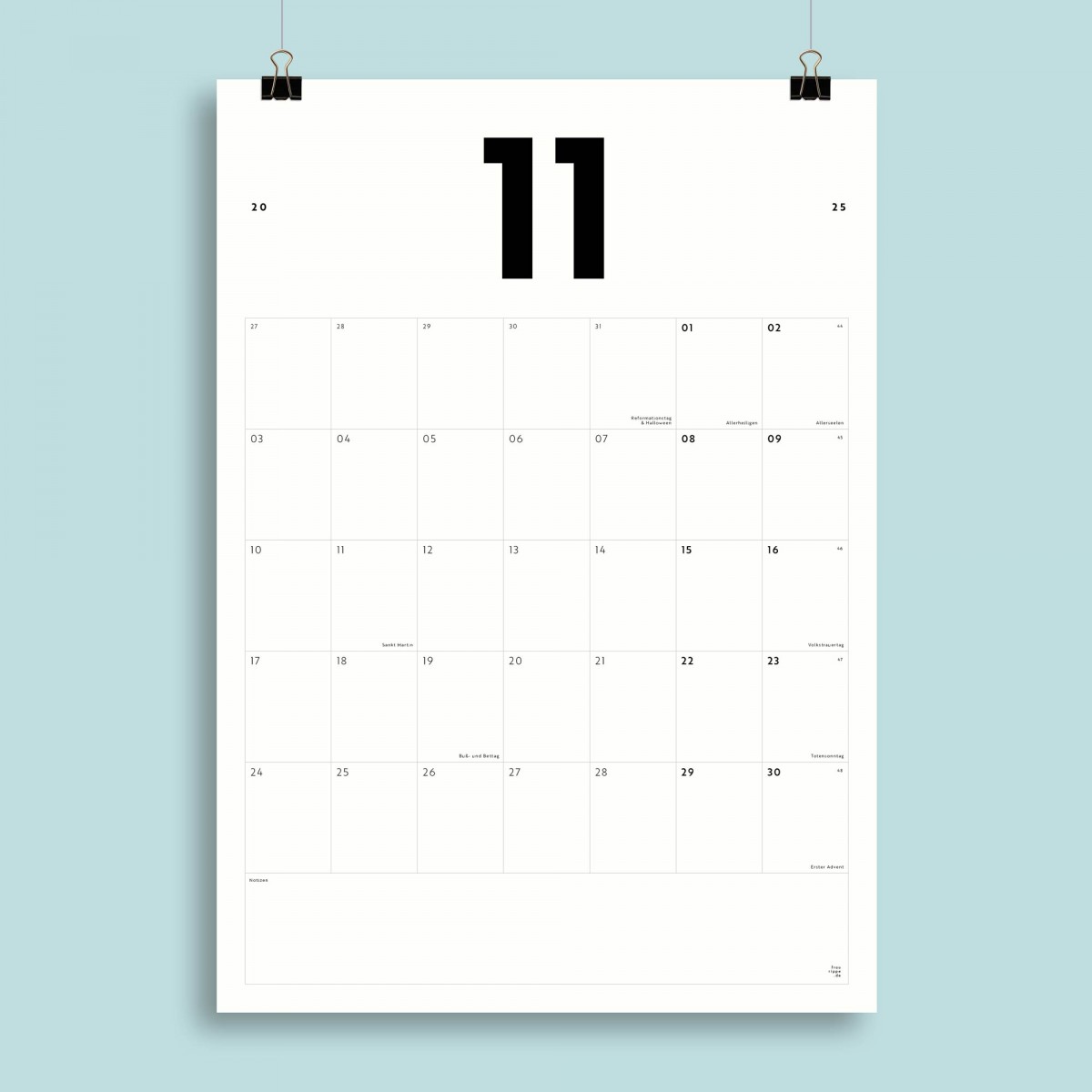A3 Monatskalender Nr. 07 / ab sofort / frau rippe