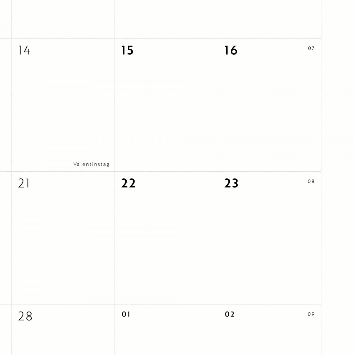 A3 Monatskalender Nr. 07 / ab sofort / frau rippe