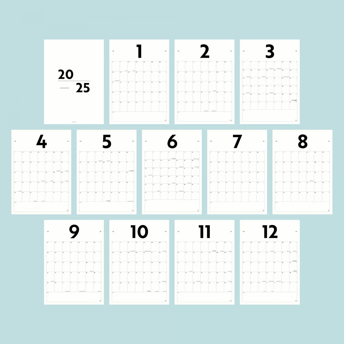 A3 Monatskalender Nr. 07 / ab sofort / frau rippe