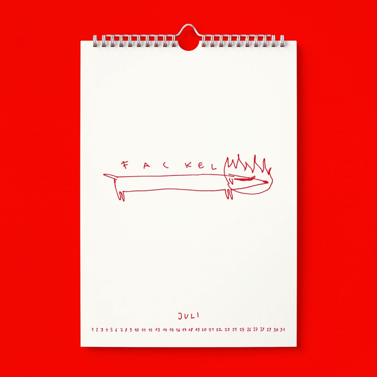 "Richtig auf Zackel durch 2026" Kalender by Gianluca Scigliano
