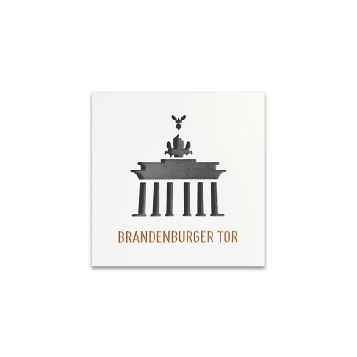 Stadtliebe® | 3D-Holzbild "Brandenburger Tor" veredelt mit CNC-Fräsung