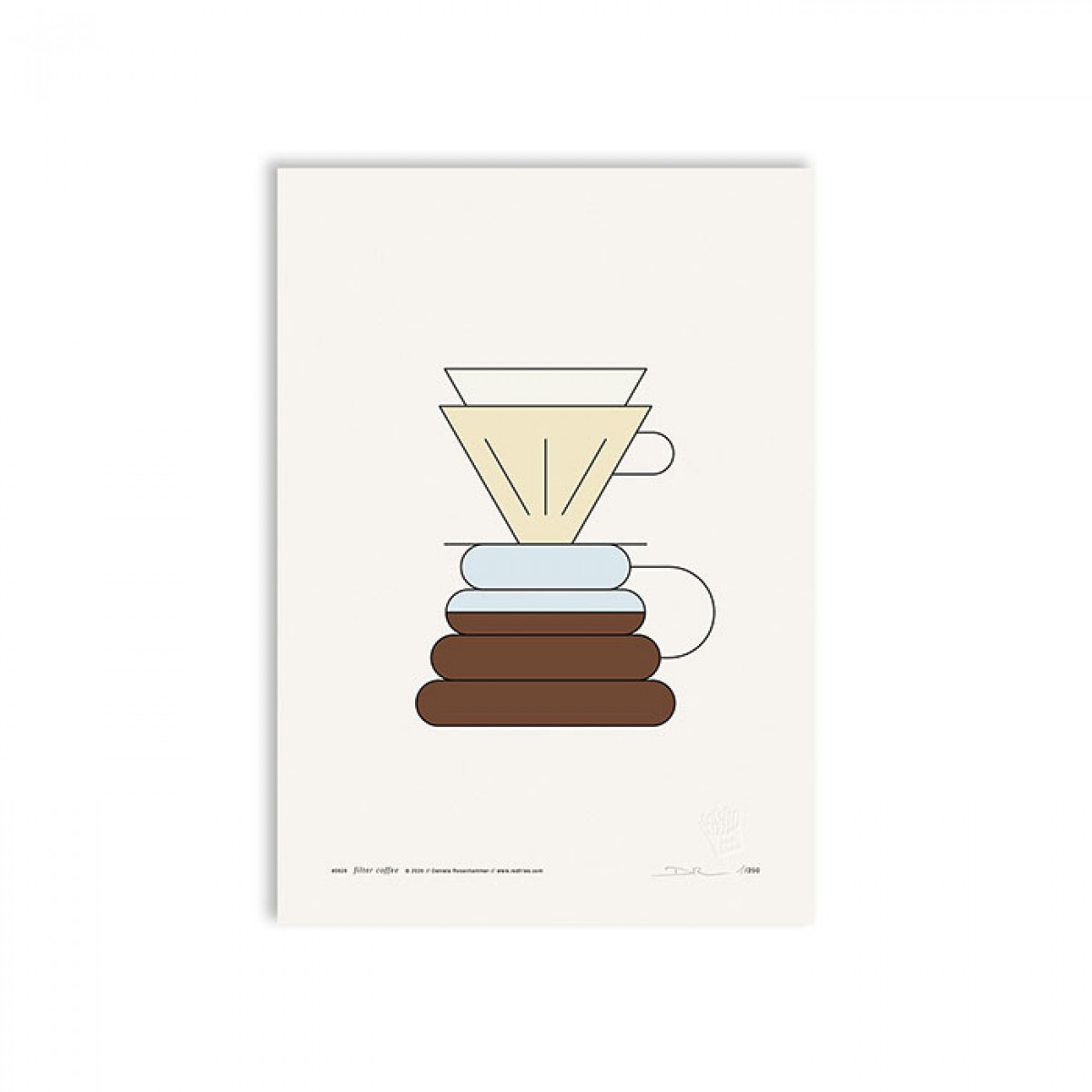 redfries filter coffee – Kunstdruck DIN A3