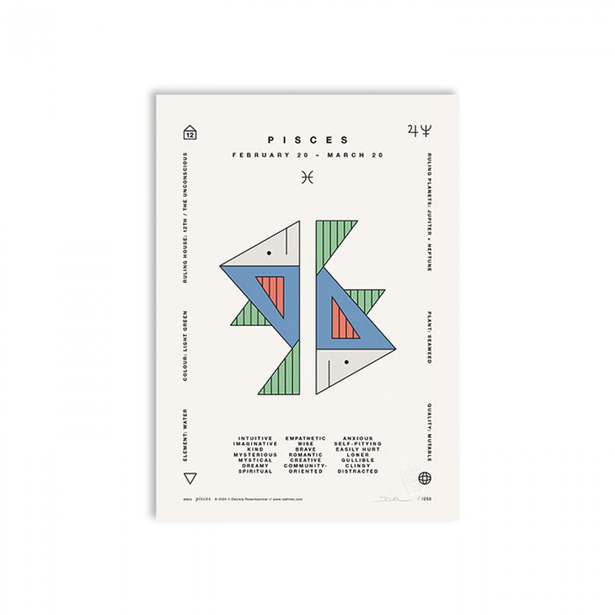 redfries pisces a4 – Kunstdruck DIN A4