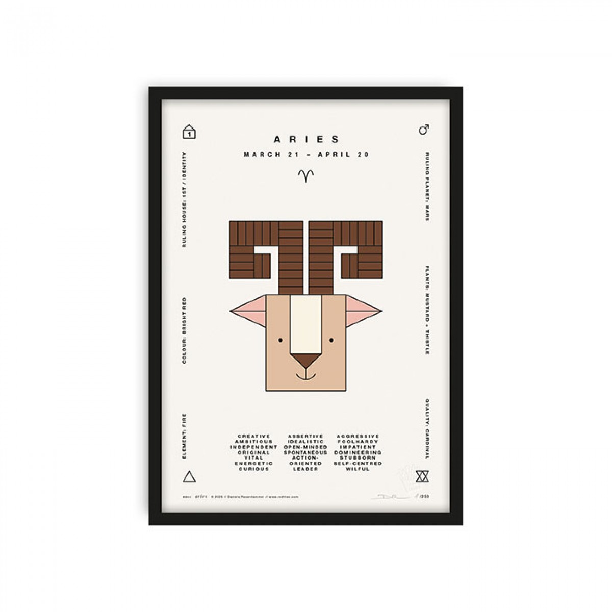 redfries aries a4 – Kunstdruck DIN A4
