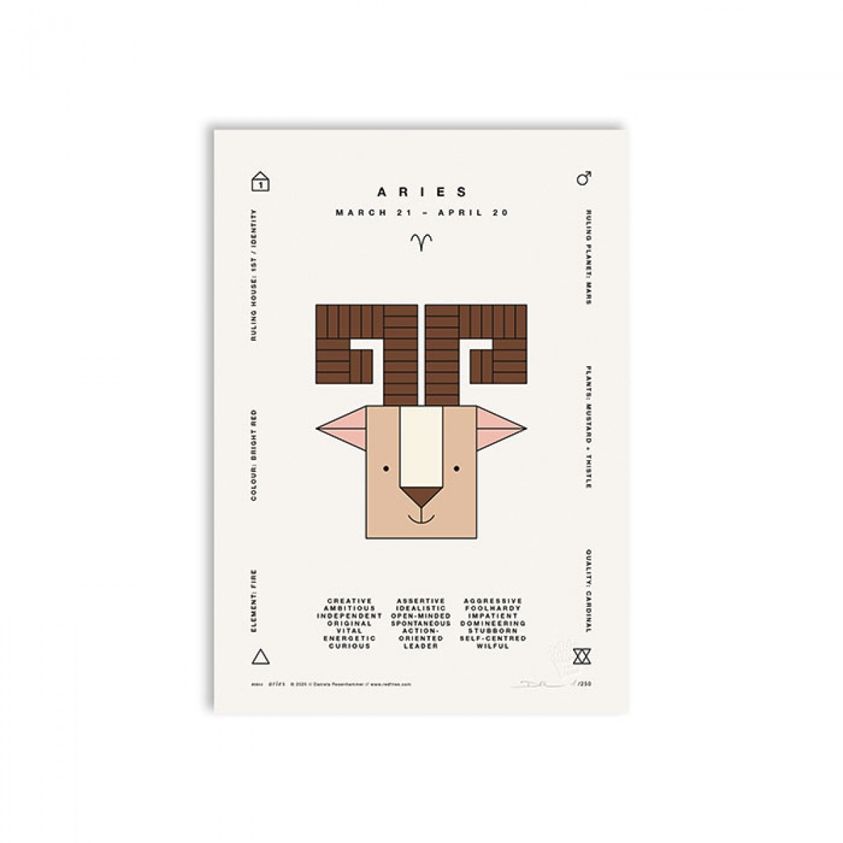 redfries aries a4 – Kunstdruck DIN A4