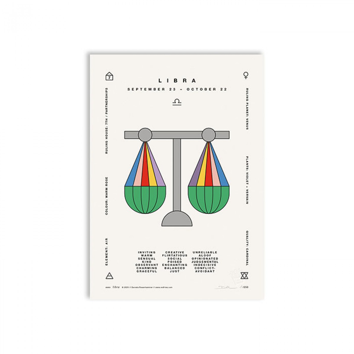 redfries libra a4 – Kunstdruck DIN A4