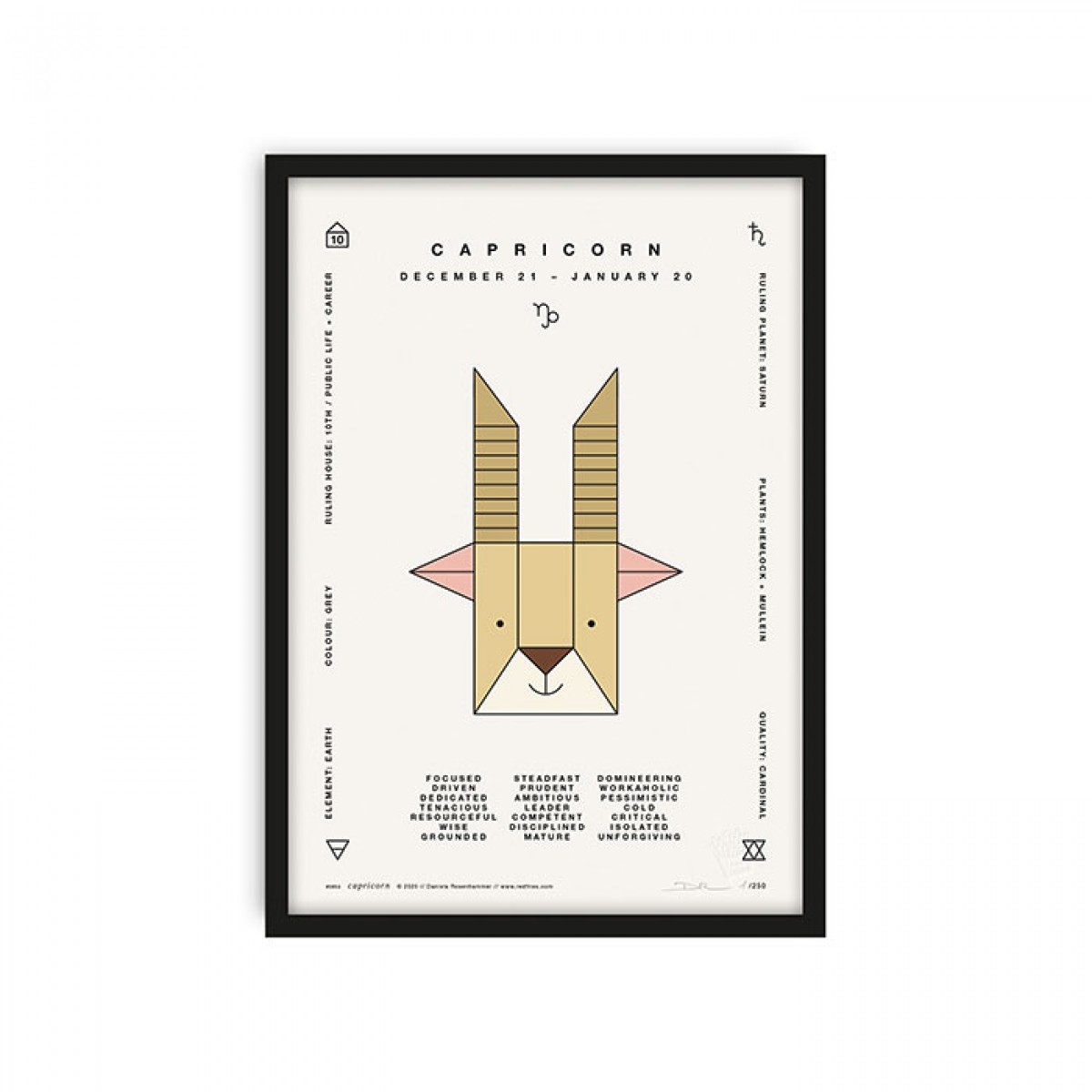 redfries capricorn a4 – Kunstdruck DIN A4
