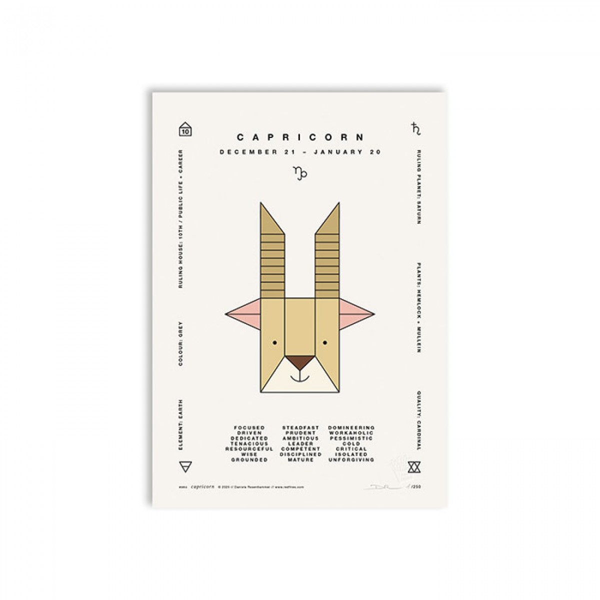 redfries capricorn a4 – Kunstdruck DIN A4
