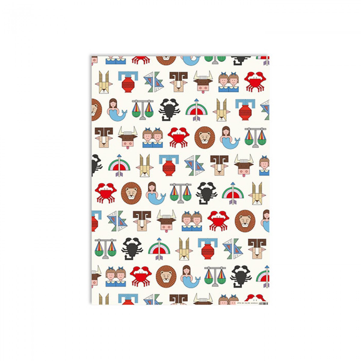 redfries wrap zodiac – 6 Bögen Geschenkpapier