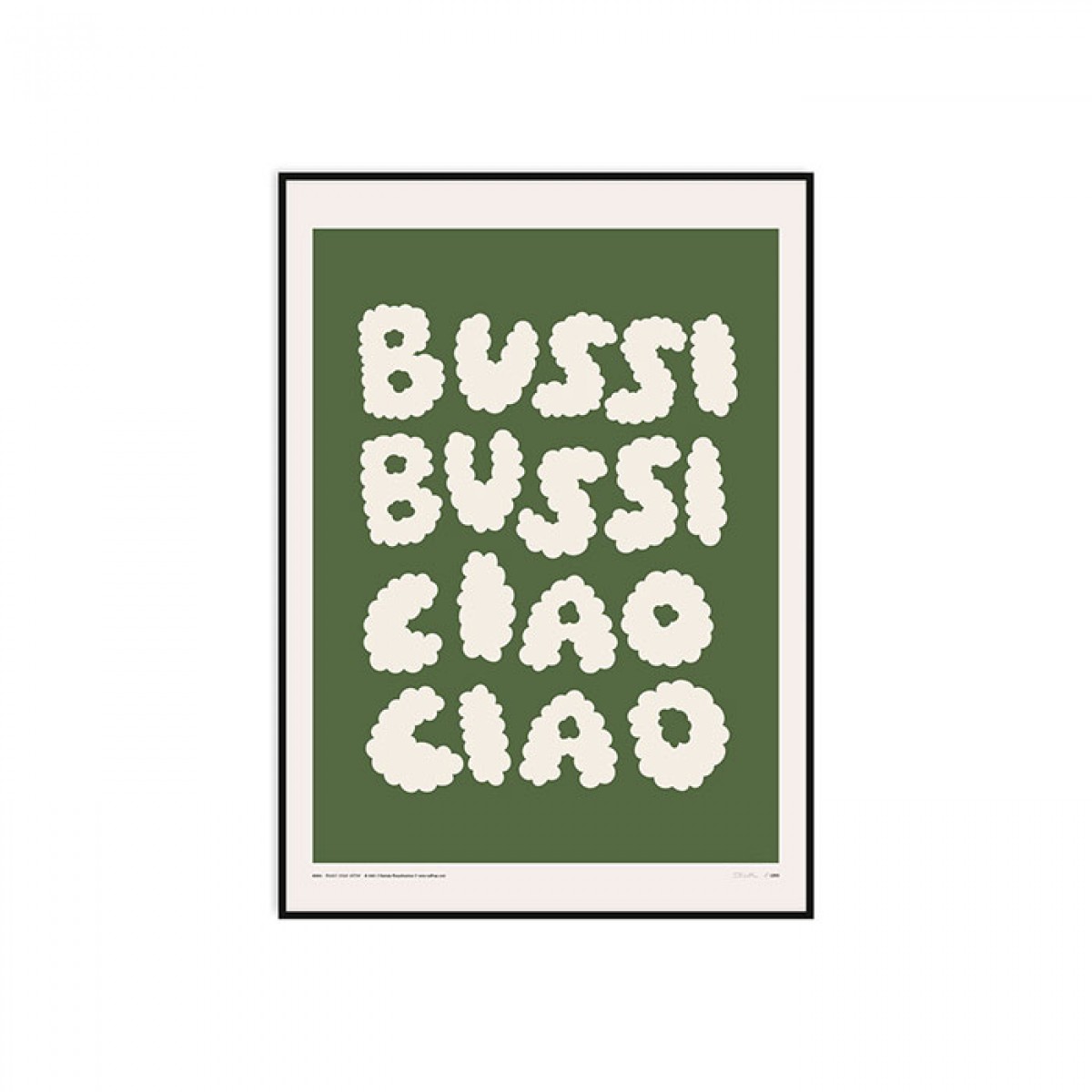 redfries bussi ciao olive – Kunstdruck DIN B2