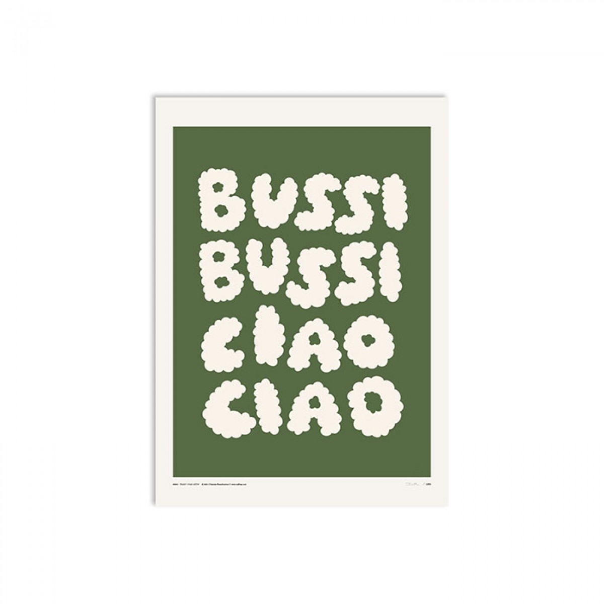 redfries bussi ciao olive – Kunstdruck DIN B2