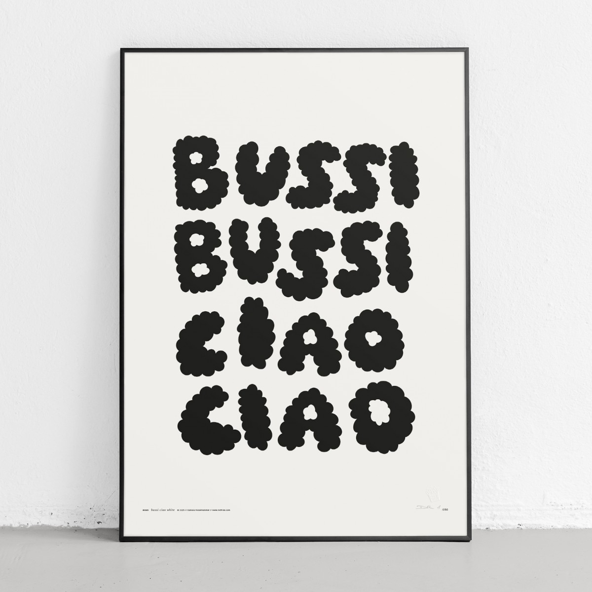redfries bussi ciao white – Kunstdruck DIN B2