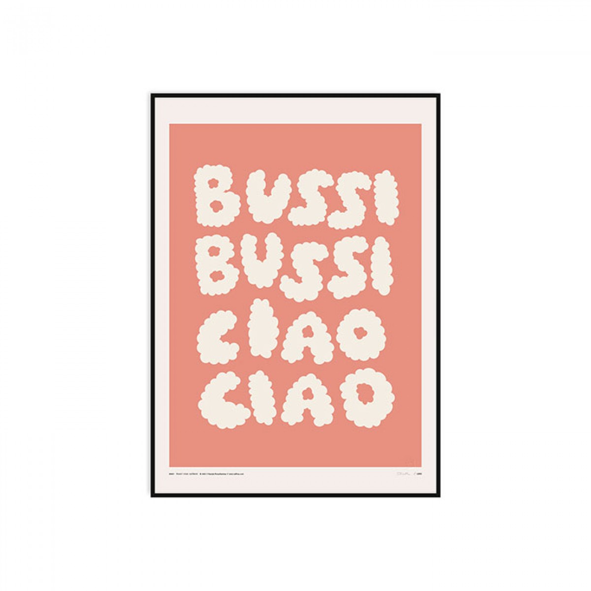 redfries bussi ciao salmon – Kunstdruck DIN B2