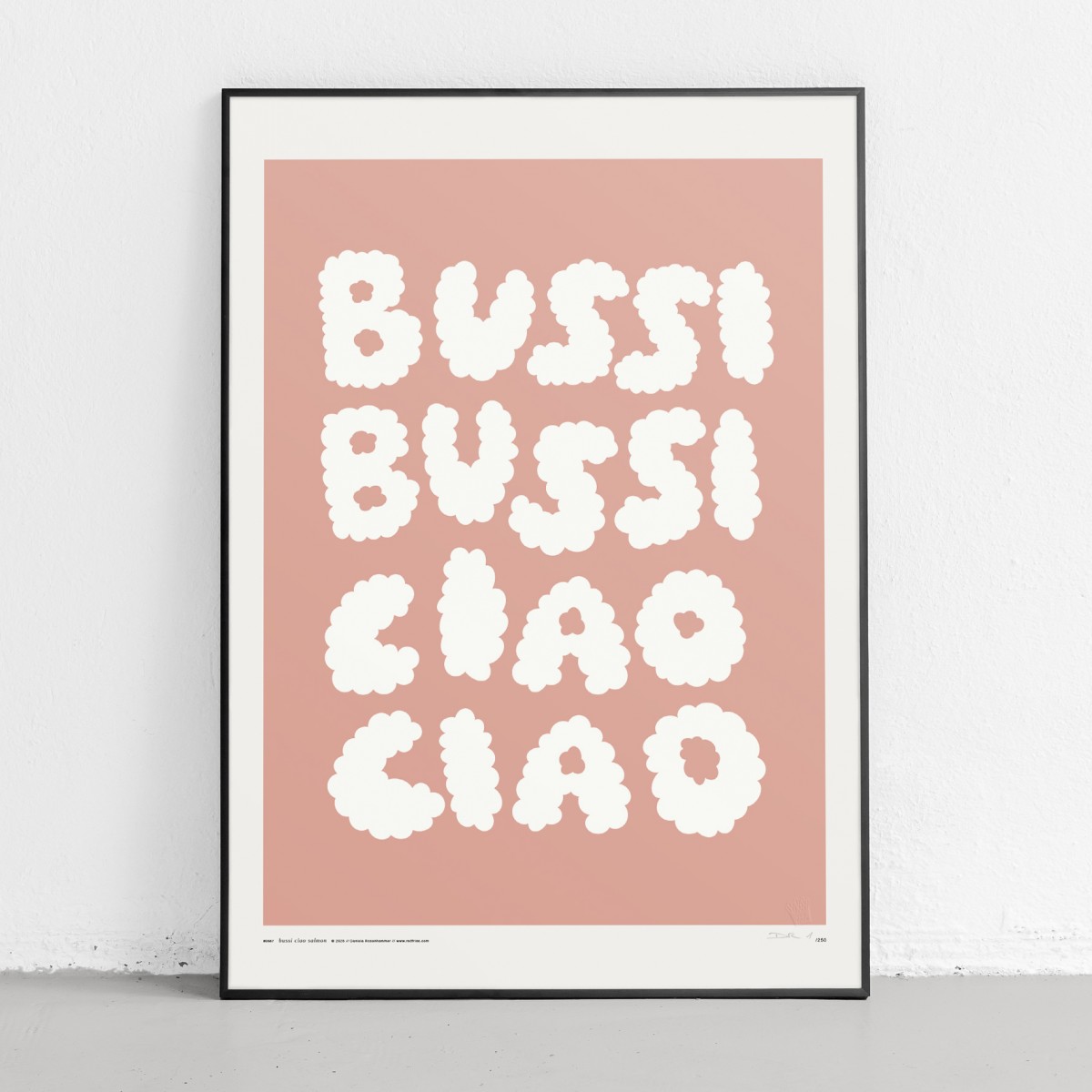 redfries bussi ciao salmon – Kunstdruck DIN B2