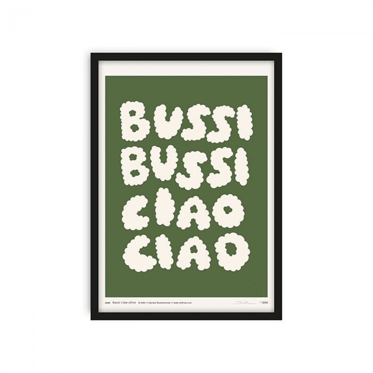 redfries bussi ciao olive – Kunstdruck DIN A4