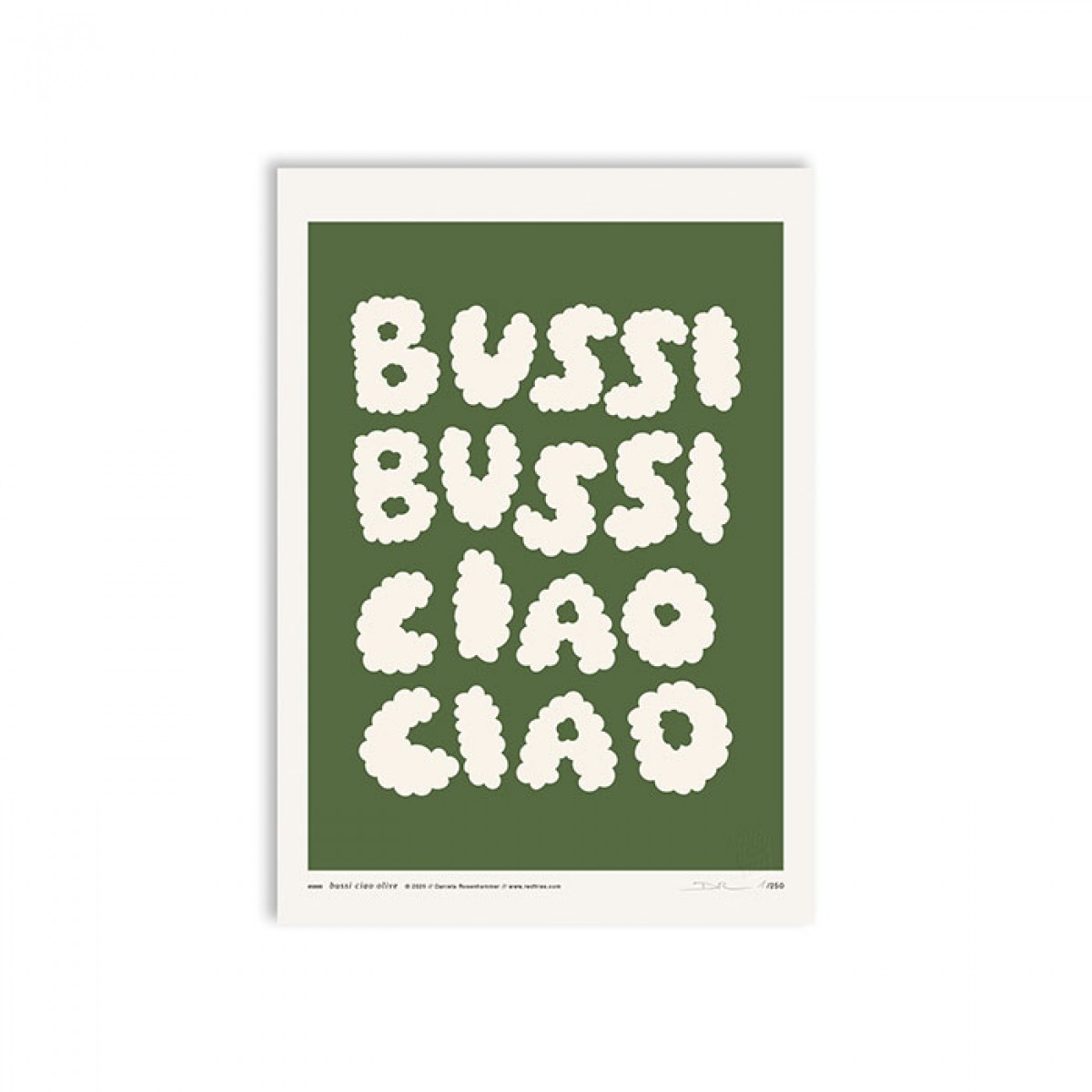 redfries bussi ciao olive – Kunstdruck DIN A4