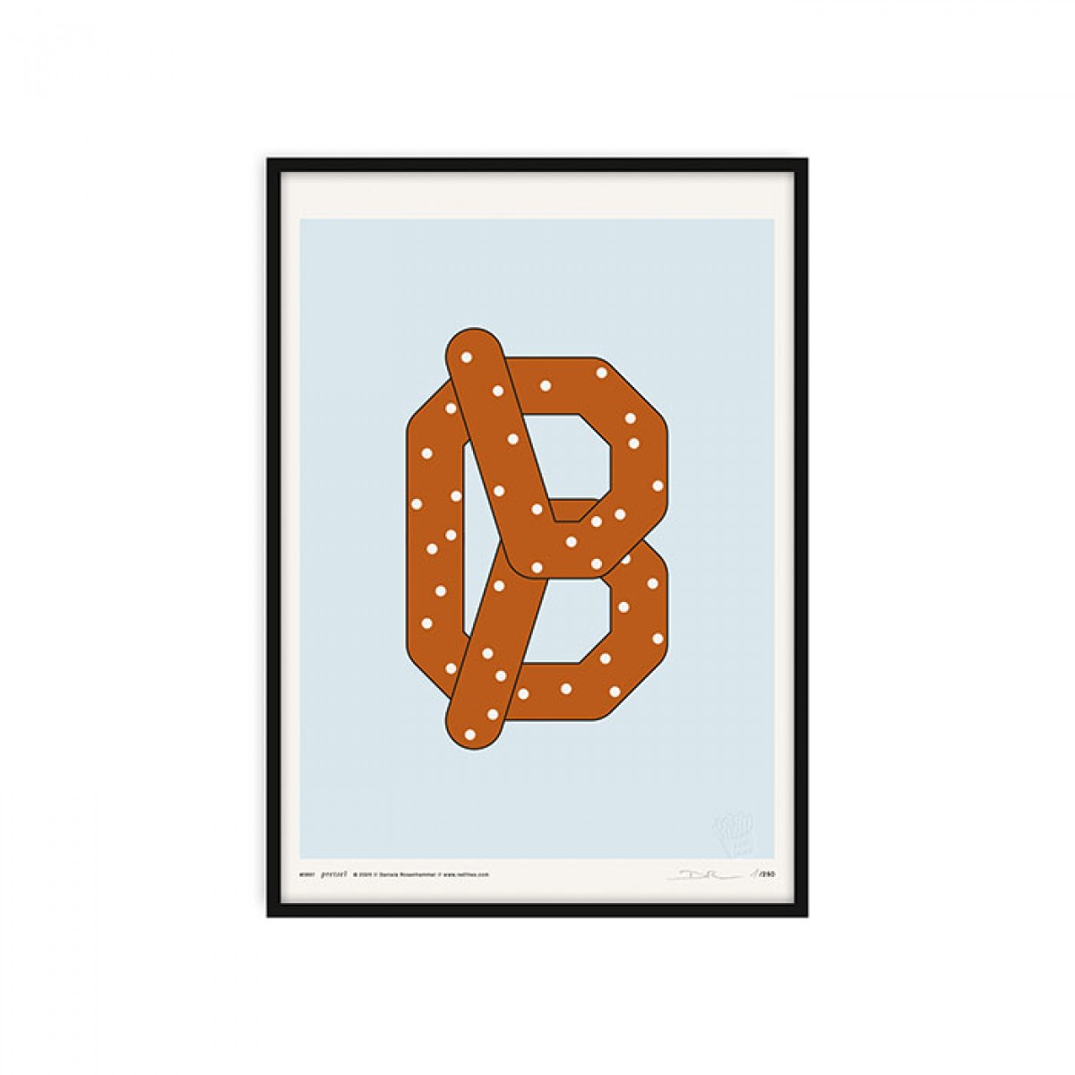 redfries pretzel – Kunstdruck DIN A3