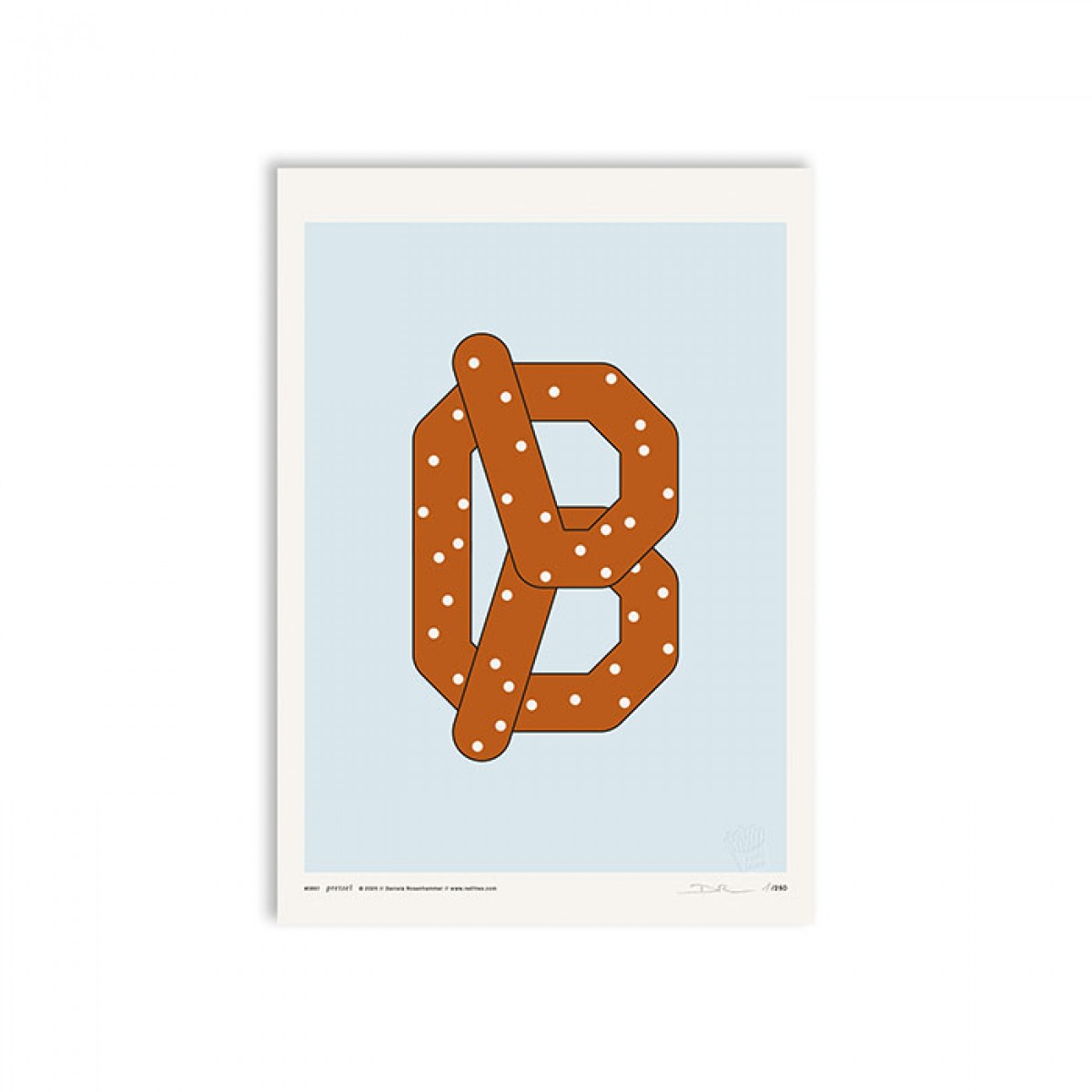 redfries pretzel – Kunstdruck DIN A3