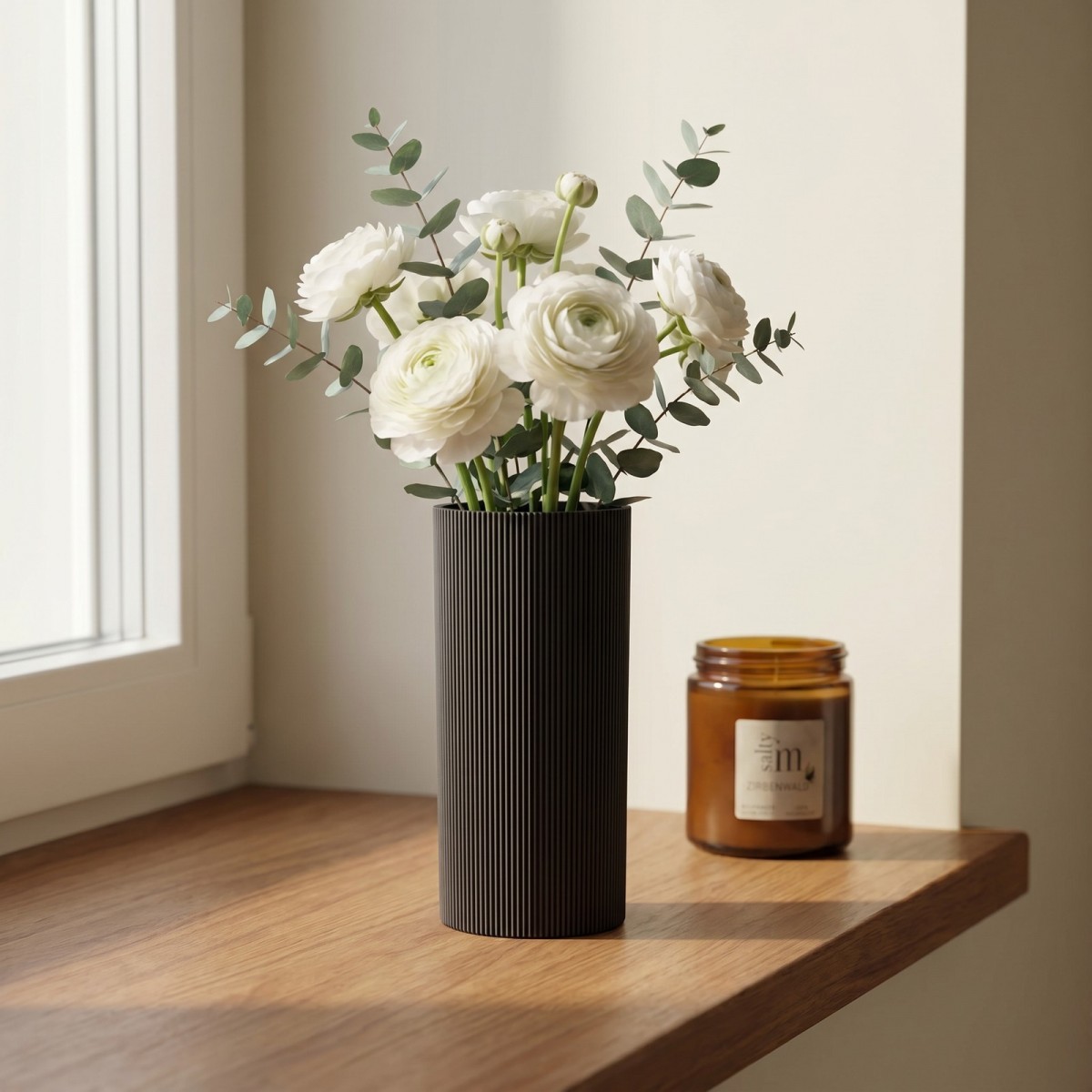 Lined Vase klein – wasserdicht, 3D-gedruckt