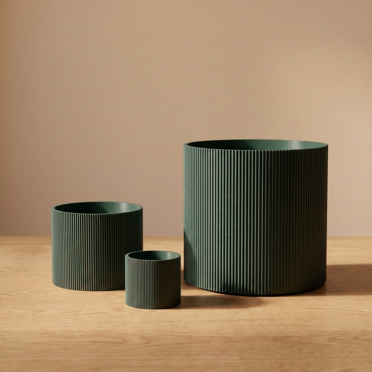 Lined Übertopf mittel – 3D-gedruckt