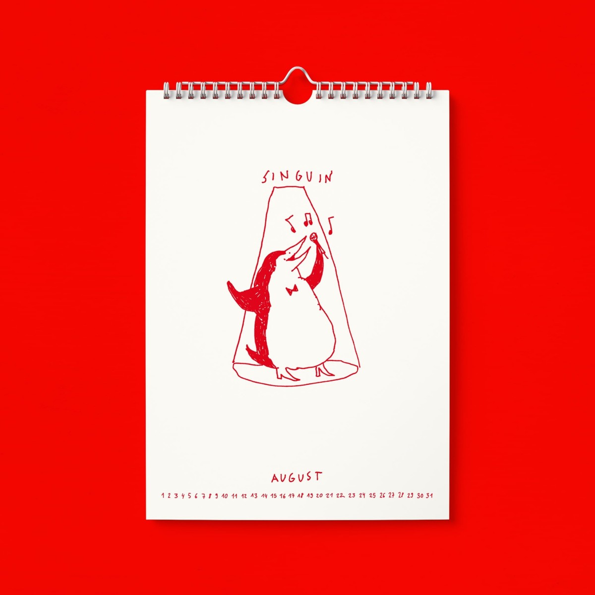 "Ich glaub ich Spinnguin! Schon 2026?!" Kalender by Gianluca Scigliano