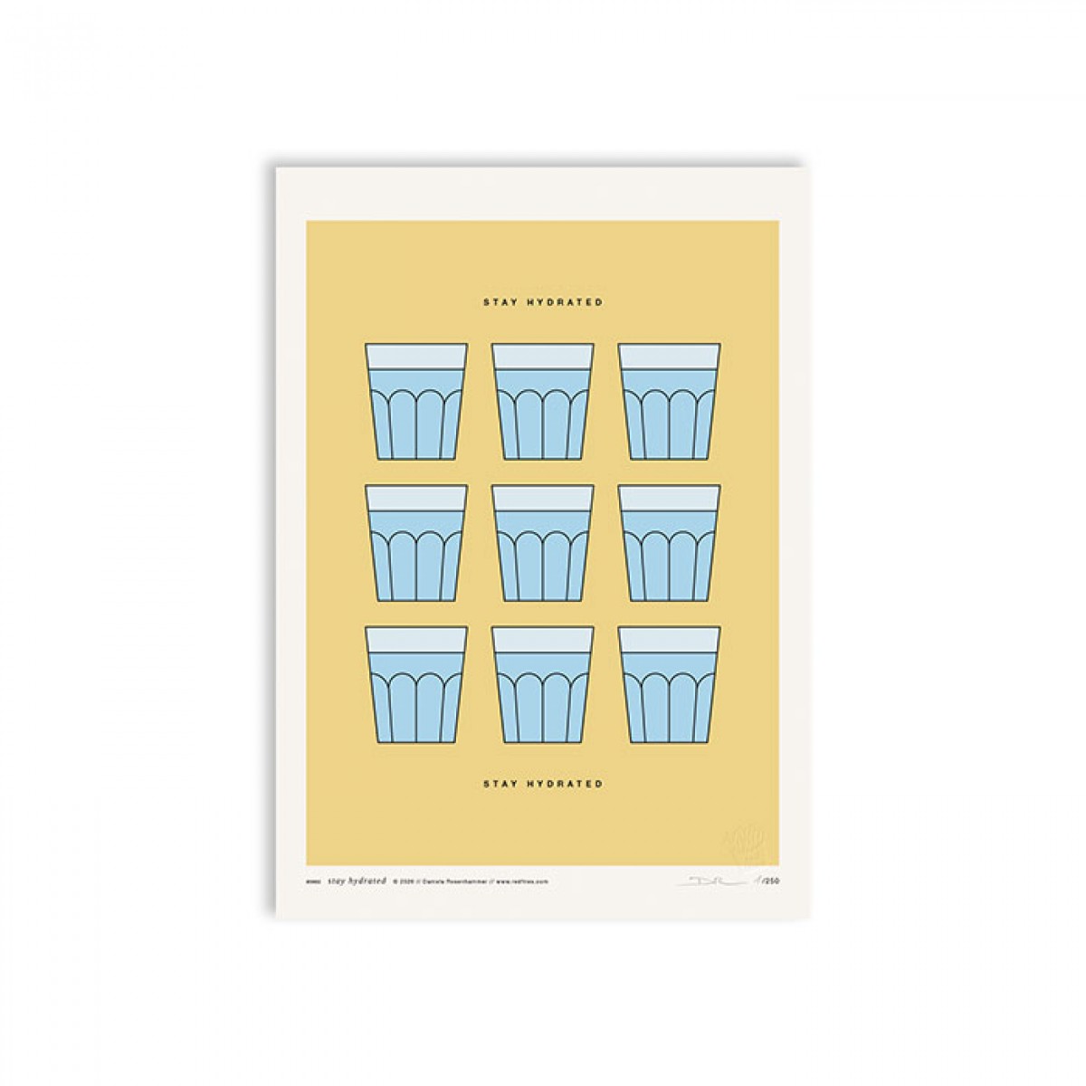redfries stay hydrated – Kunstdruck DIN A4