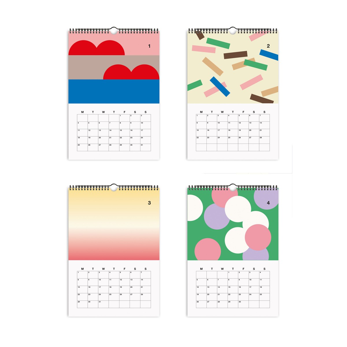 redfries shapes 2027 – Monatskalender DIN A4