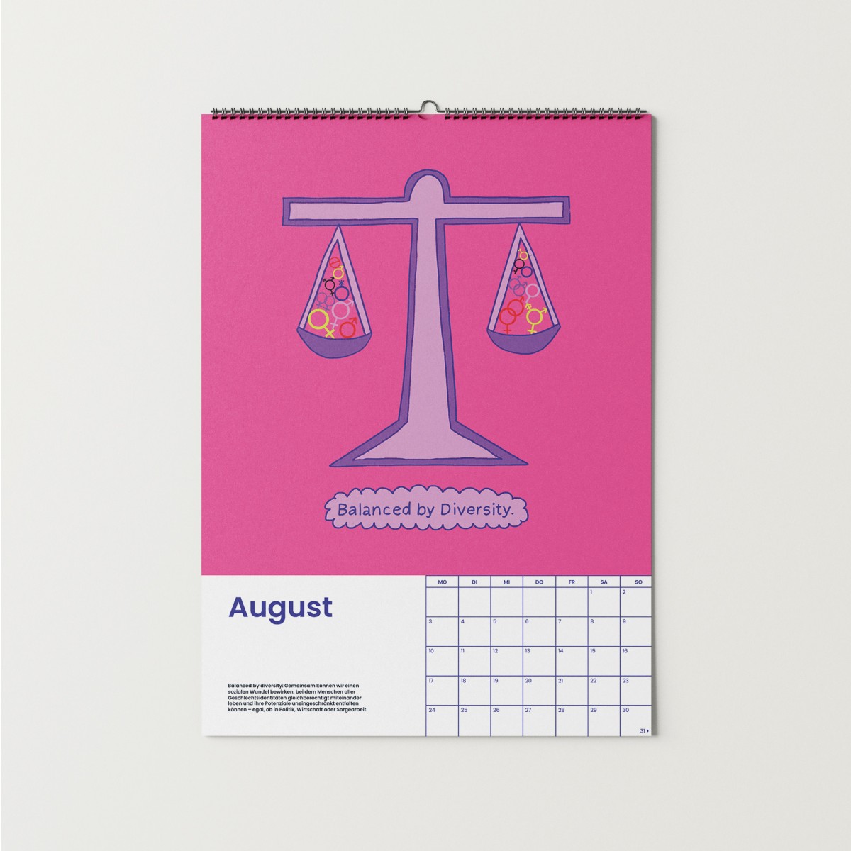 Girls in Motion Kalender 2026 - DIN A4 - 365 Tagen voller Gleichberechtigung, Female Empowerment & Vielfalt