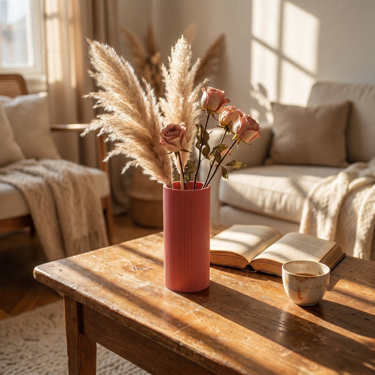Lined Vase groß – wasserdicht, 3D-gedruckt